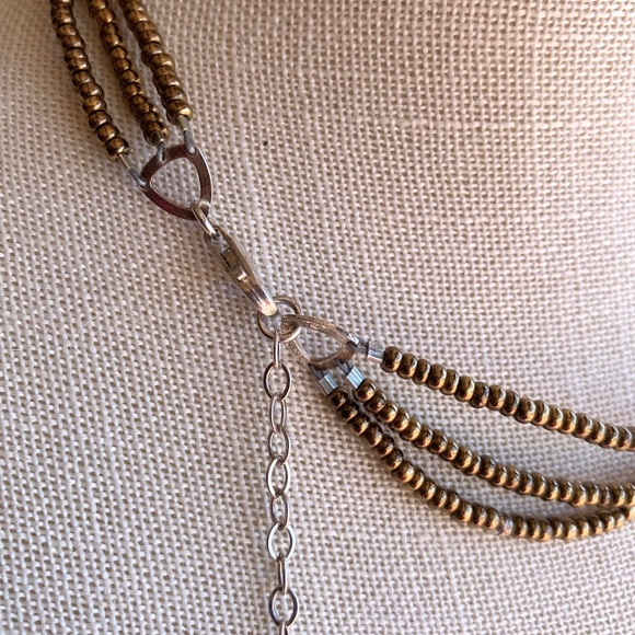 Silpada Bronze metallic glass necklace - Picture 2 of 5